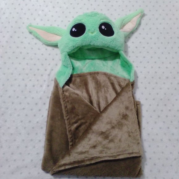 Star Wars Bedding Star Wars Baby Yoda Blanket With Hoodie Os Poshmark